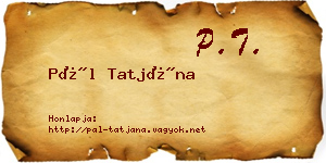 Pál Tatjána névjegykártya