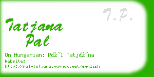 tatjana pal business card